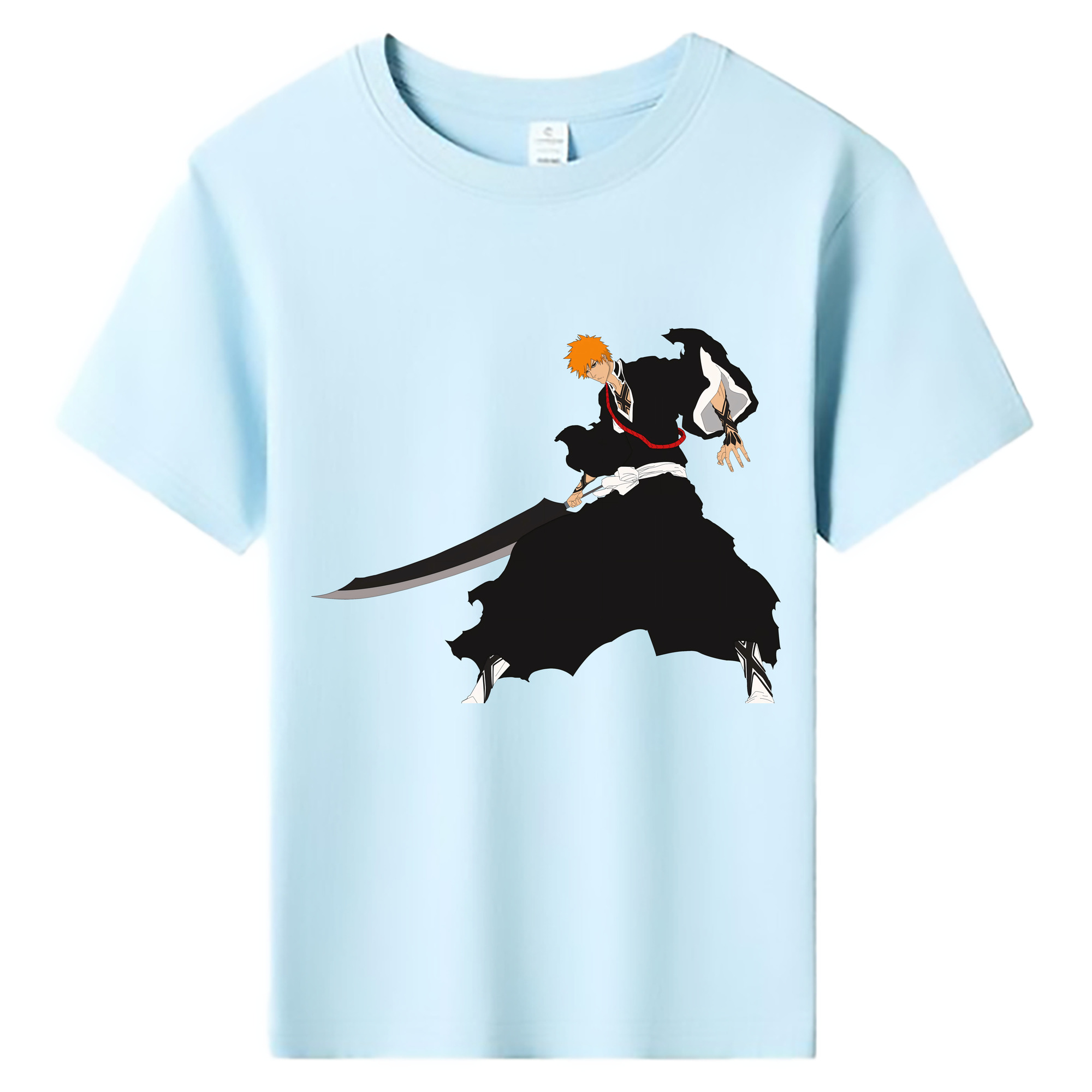 （画像用） ブリーチ 黒崎一護（くろさき いちご）BLEACH Kurosaki Ichigo 綿100％キッズTシャツ（フロントプリント）